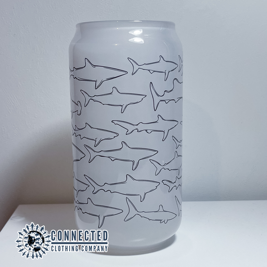 Color Changing Shark Species Glass Can - architectconstructor - 10% of proceeds donated to ocean conservation