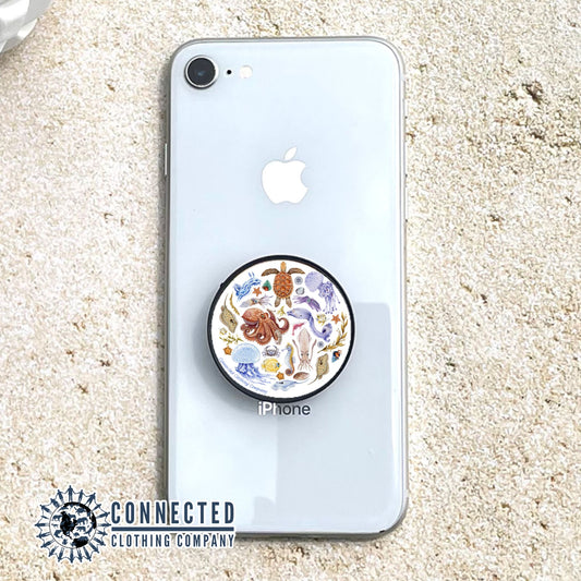 Ocean Sea Creatures Phone Grip - sweetsherriloudesigns - 10% donated to ocean conservation