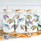 Sea Turtle Flowers Glass Can - getpinkfit - 10% of proceeds donated to sea turtle ocean conservation