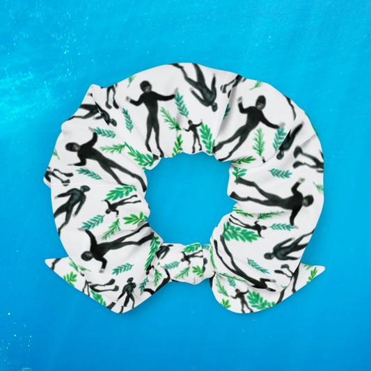 Scuba Diver Scrunchie Hair Tie - sweetsherriloudesigns - Ethical & Sustainable Apparel - 10% donated to Mission Blue ocean conservation