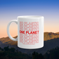 No Plastic One Planet Classic Mug - sweetsherriloudesigns - Ethical and Sustainable Apparel - 10% of proceeds donated to ocean conservation