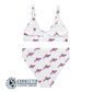 3D Shark Recycled Bikini - 2 piece high waisted bottom bikini - sweetsherriloudesigns - Ethically and Sustainably Made Apparel - 10% of profits donated to ocean conservation 