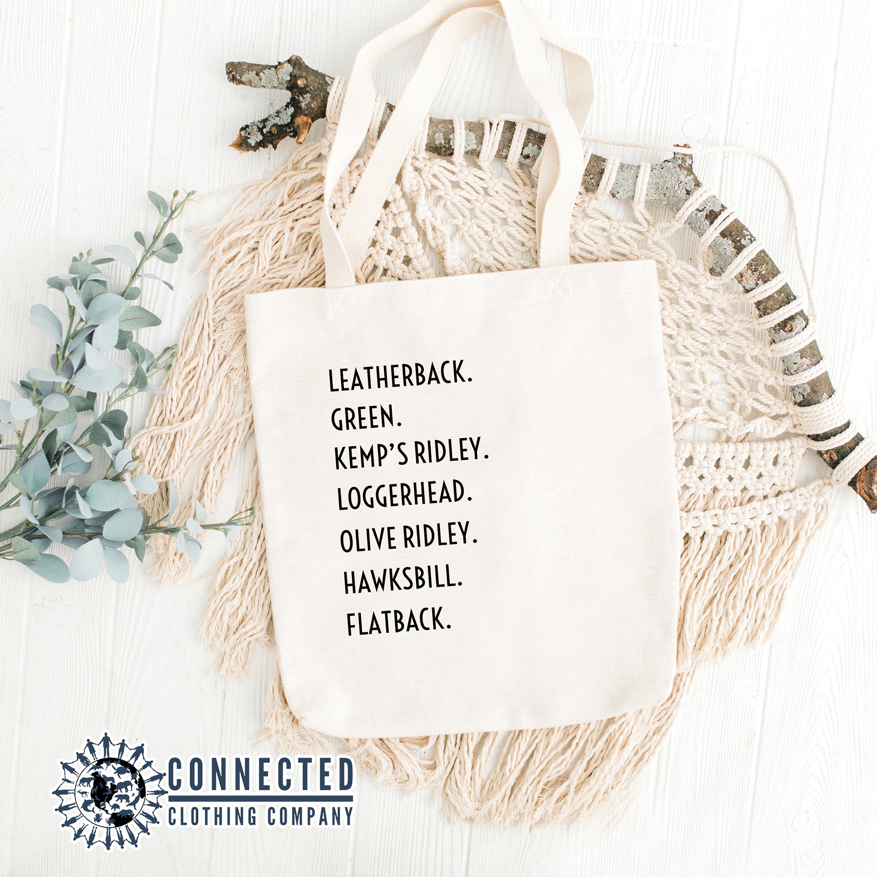 7 Sea Turtle Species Tote Bag - sweetsherriloudesigns - 10% of proceeds donated to Ocean Conservation