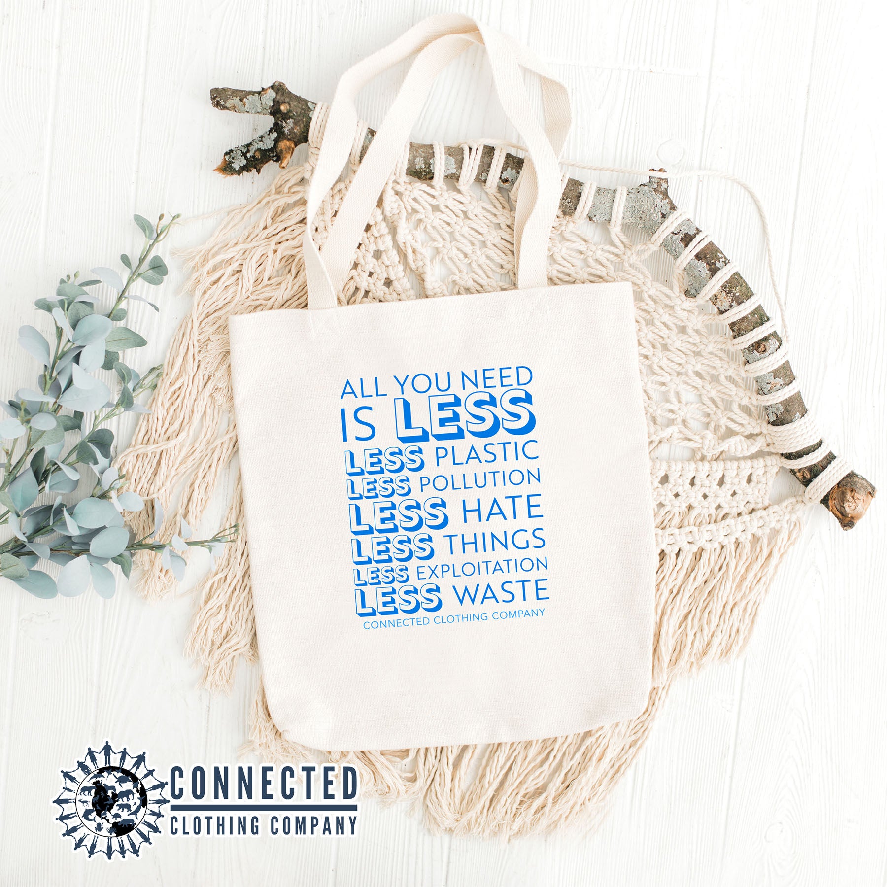 All You Need Is Less Tote - sweetsherriloudesigns - 10% of proceeds donated to ocean conservation