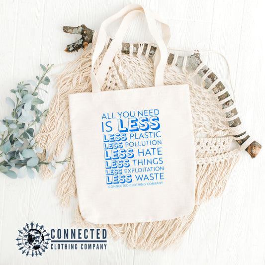 All You Need Is Less Tote - sweetsherriloudesigns - 10% of proceeds donated to ocean conservation