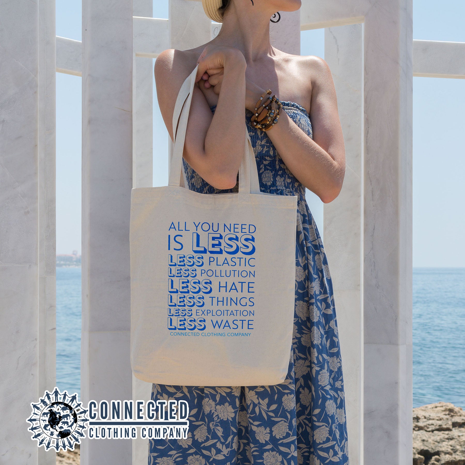 All You Need Is Less Tote - sweetsherriloudesigns - 10% of proceeds donated to ocean conservation