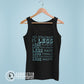 Black All You Need Is Less Women's Tank Top - sweetsherriloudesigns - 10% of profits donated to Mission Blue ocean conservation