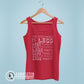 Red All You Need Is Less Women's Tank Top - sweetsherriloudesigns - 10% of profits donated to Mission Blue ocean conservation