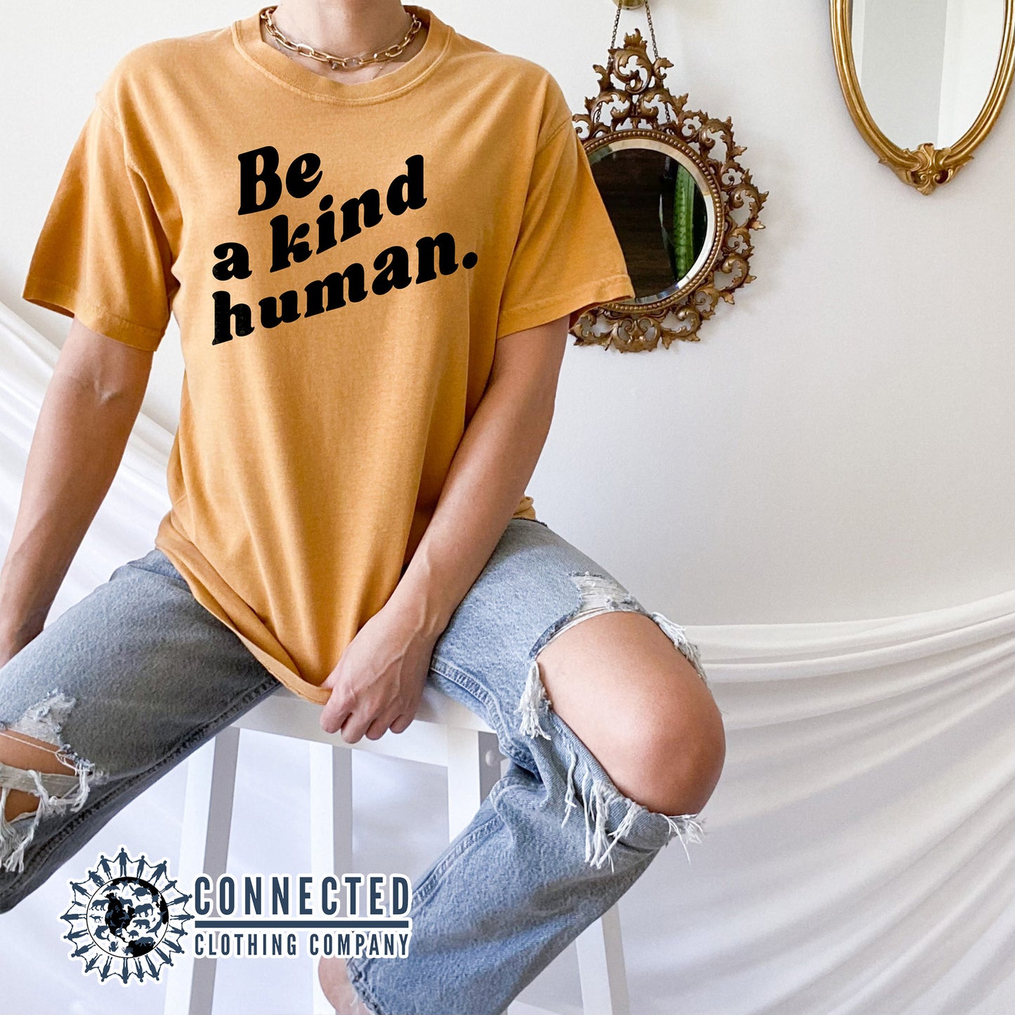 Be A Kind Human Tshirt - sweetsherriloudesigns - 10% of proceeds donated to ocean conservation