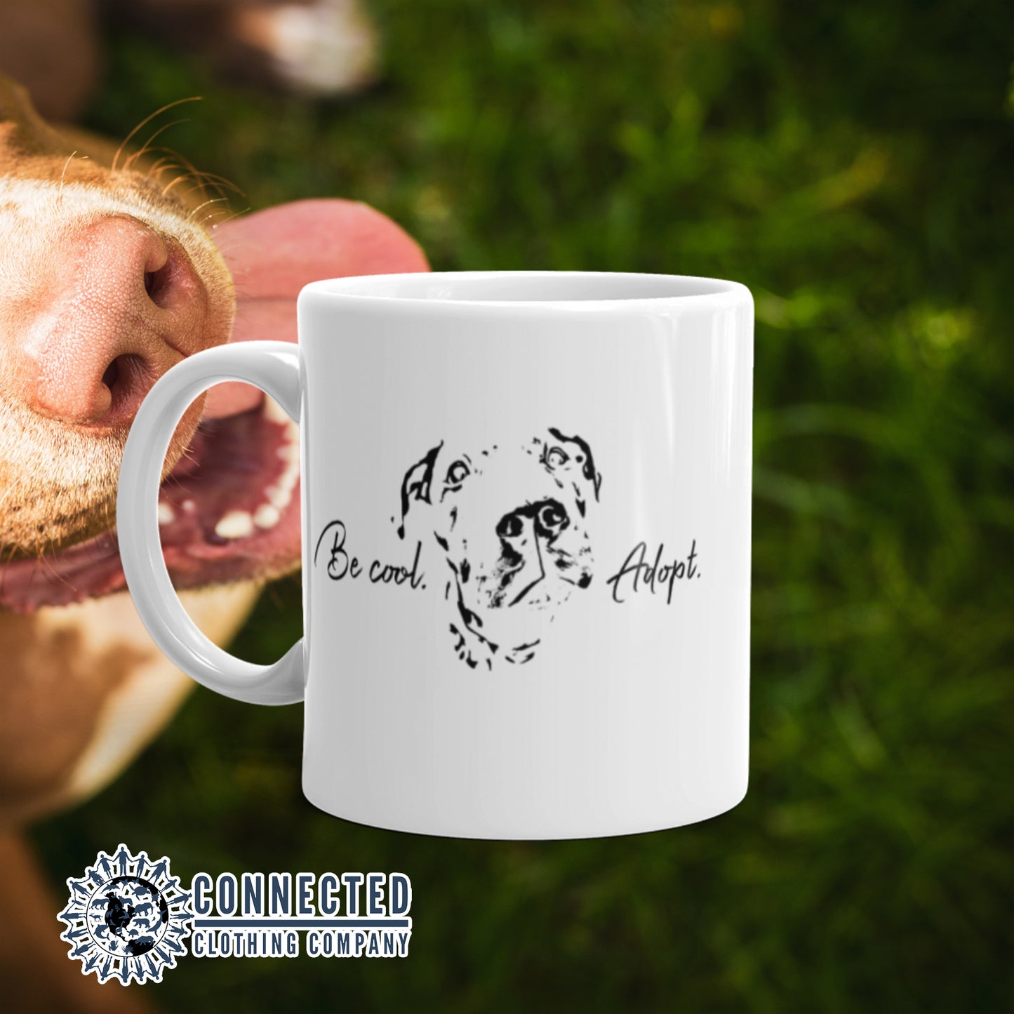 Be Cool Adopt Classic Mug - sweetsherriloudesigns - Ethically and Sustainably Made - 10% of profits donated to animal rescue organizations