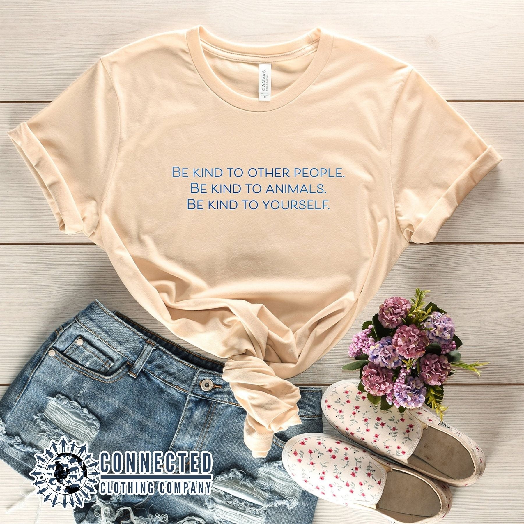 Soft Cream Be Kind To All Short-Sleeve Tee - sweetsherriloudesigns - 10% of profits donated to ocean conservation