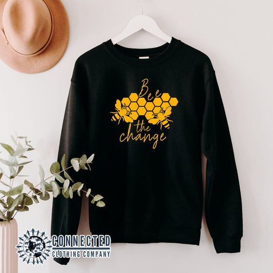 Black Bee The Change Crewneck Sweatshirt - getpinkfit - 10% of profits donated to the Honeybee Conservancy