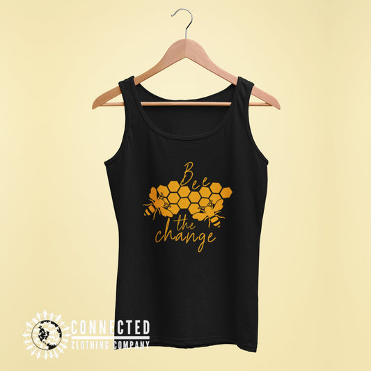 Black Bee The Change Women's Tank - sweetsherriloudesigns - 10% of profits donated to the Honeybee Conservancy