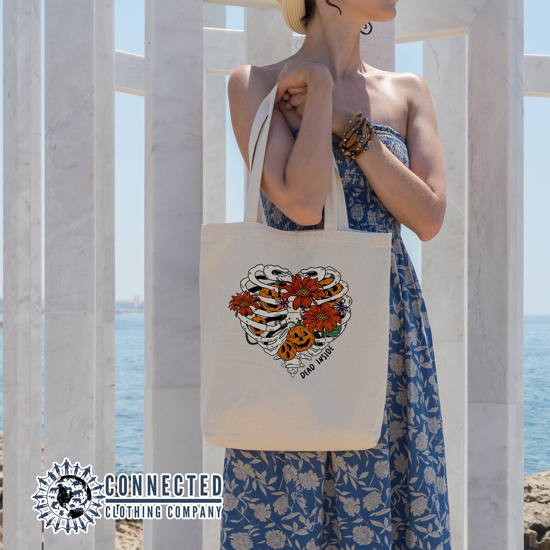 Dead Inside Tote Bag - sweetsherriloudesigns - 10% of proceeds donated to ocean conservation