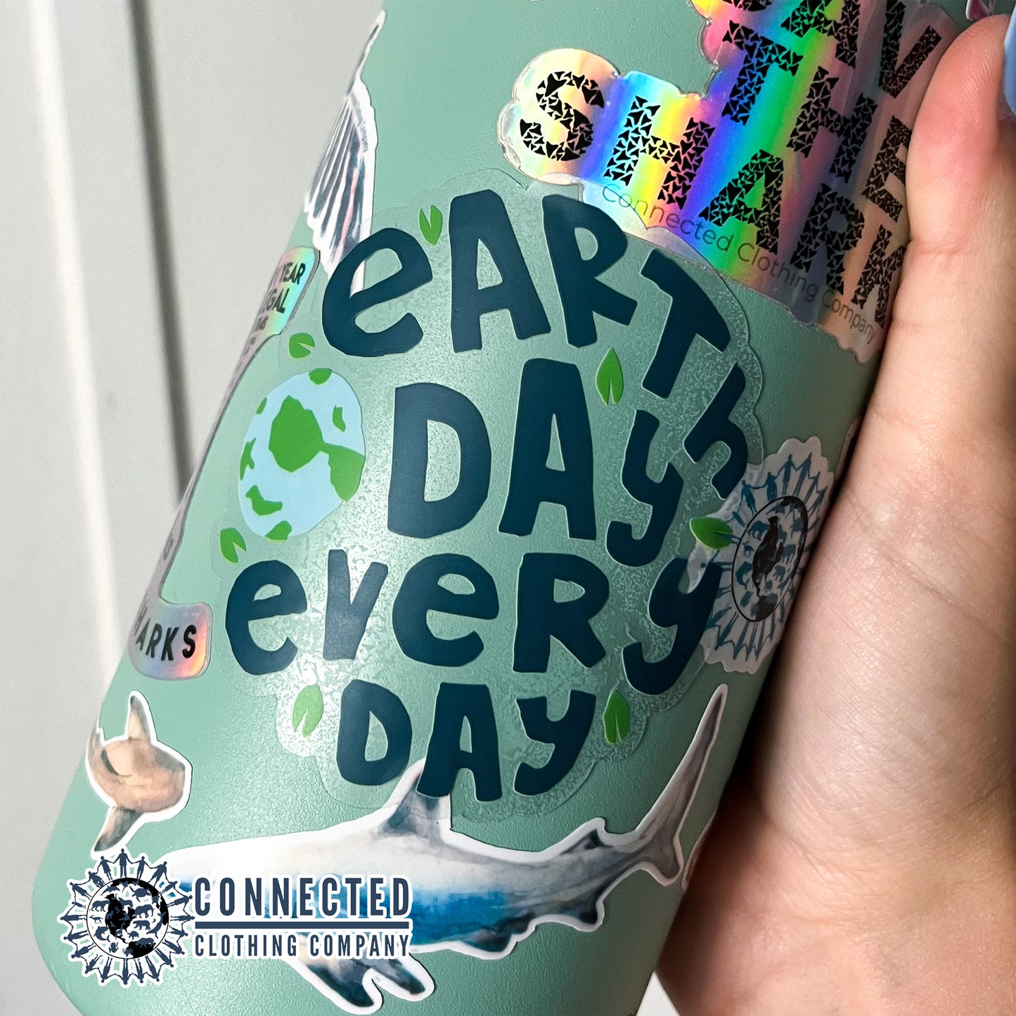 Earth Day Every Day Clear Sticker