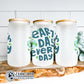 Earth Day Every Day Glass Can - sweetsherriloudesigns - 10% of proceeds donated to ocean conservation