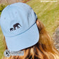 Elephant Embroidered Cotton Dad Cap - sweetsherriloudesigns - Ethically and Sustainably Made - 10% donated to the David Sheldrick Wildlife Fund elephant conservation and rehabilitation