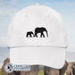 White Elephant Eco Friendly Cotton Cap - sweetsherriloudesigns - 10% of profits donated to elephant conservation