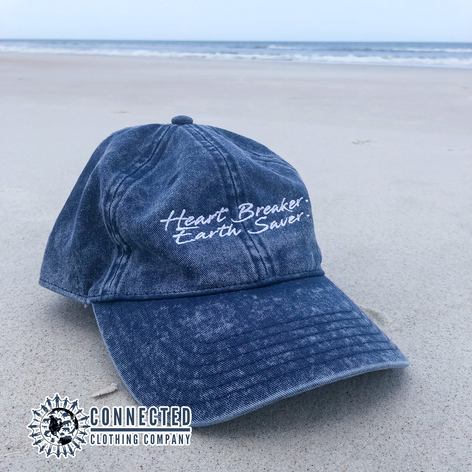 Heart Breaker. Earth Saver. Cotton Dad Hat - sweetsherriloudesigns - Ethically and Sustainably Made - 10% donated to Mission Blue ocean conservation