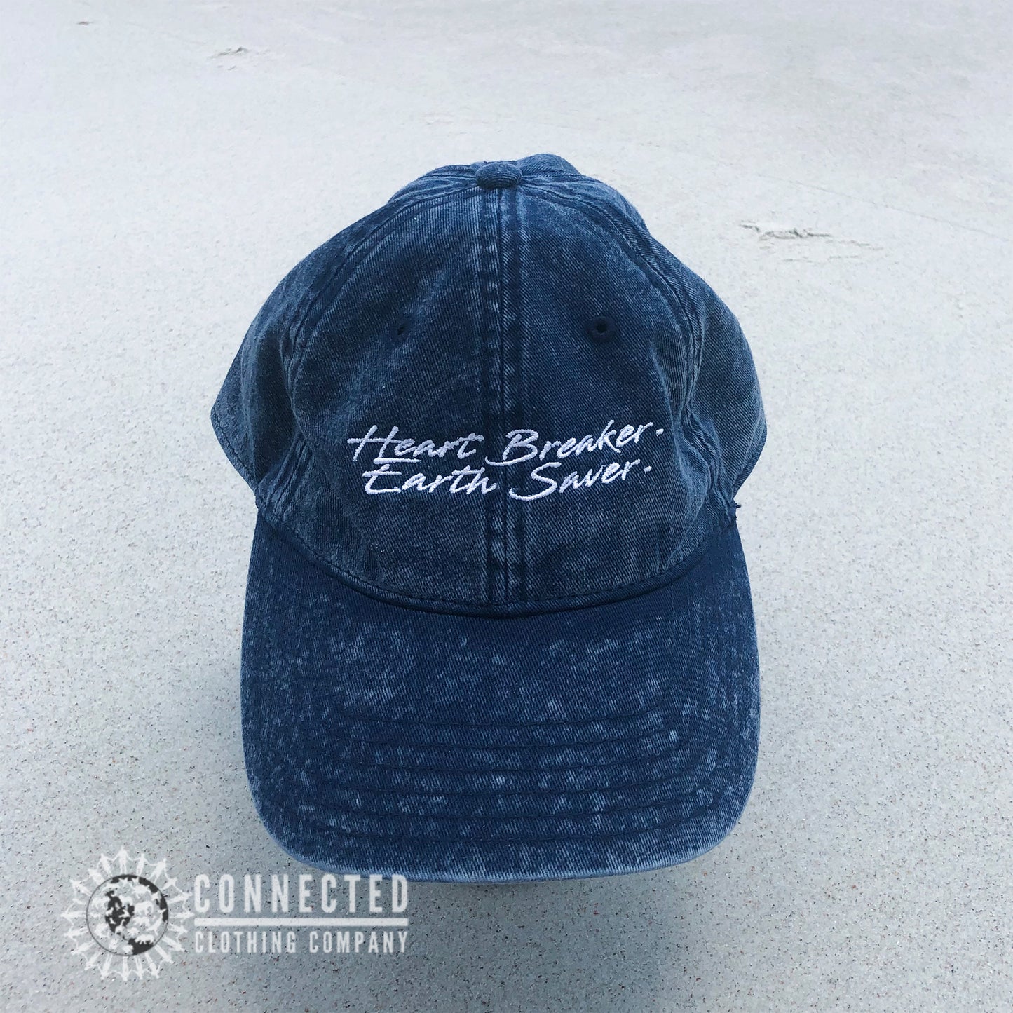 Heart Breaker. Earth Saver. Cotton Dad Hat - sweetsherriloudesigns - Ethically and Sustainably Made - 10% donated to Mission Blue ocean conservation