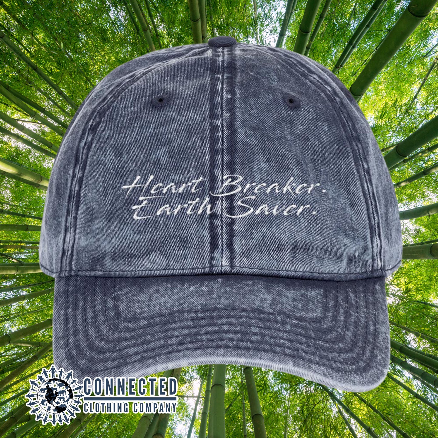 Heart Breaker. Earth Saver. Cotton Dad Hat - sweetsherriloudesigns - Ethically and Sustainably Made - 10% donated to Mission Blue ocean conservation