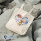 Heart Ocean Sea Creatures Tote Bag - sweetsherriloudesigns - 10% of proceeds donated to ocean conservation