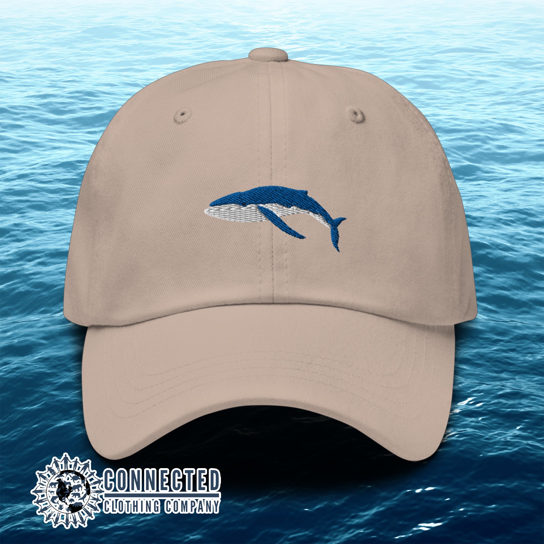 Stone Humpback Whale Cotton Cap - sweetsherriloudesigns - 10% of profits donated to Mission Blue ocean conservation