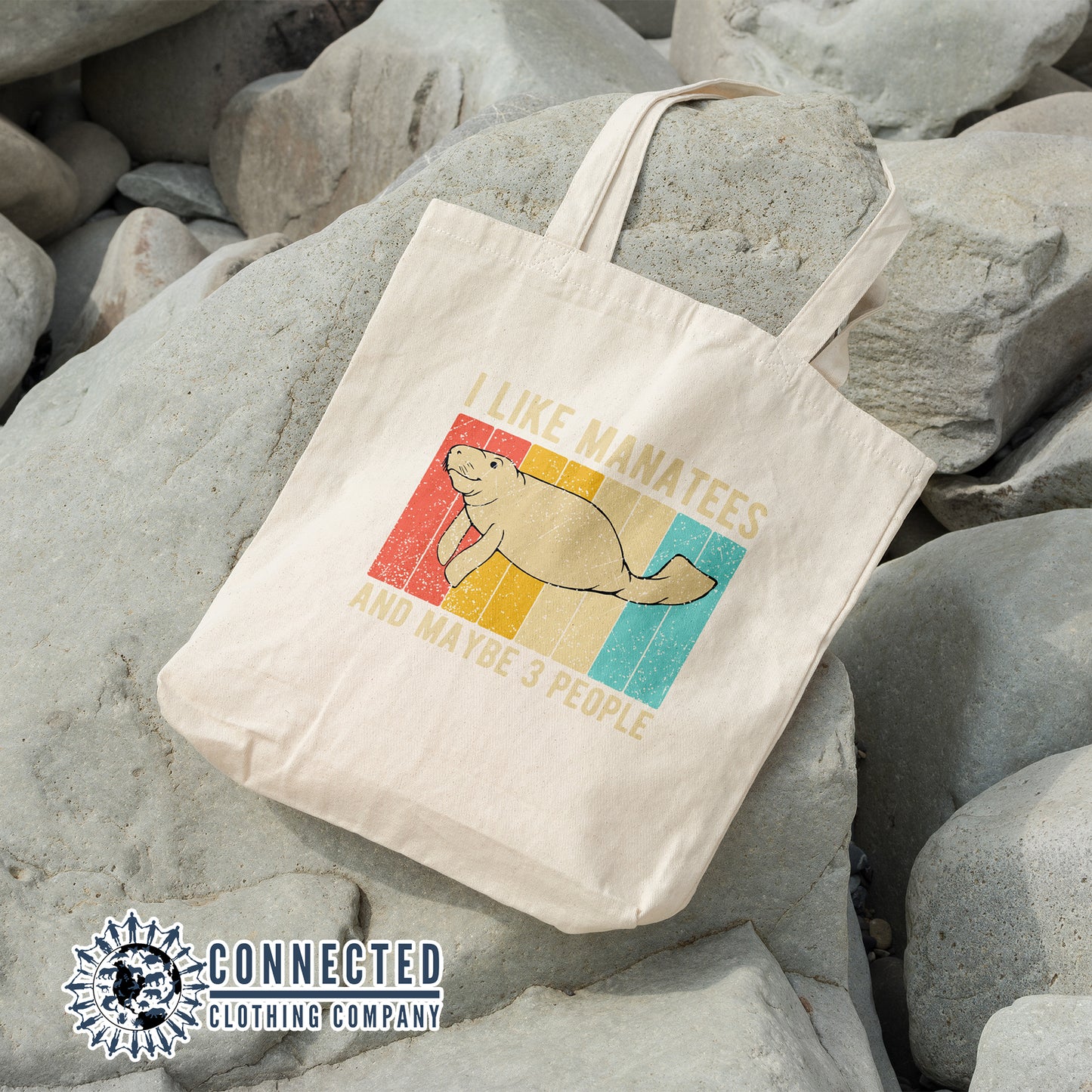 I Like Manatees Tote Bag - sweetsherriloudesigns - 10% of proceeds donated to ocean conservation