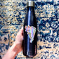 Holographic Skip The Straw Seahorse Sticker (Seahorse holding onto straw while saying skip the straw) stuck to a water bottle - sweetsherriloudesigns - Ethically and Sustainably Made - $1 donated to Mission Blue ocean conservation