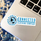 sweetsherriloudesigns Logo Sticker on a Macbook for size reference.