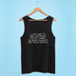 Black I Just Want To Save The World Tank Top reads "I just want to free the whales, protect sharks, do beach cleanups, and rescue animals." - sweetsherriloudesigns - Ethically and Sustainably Made - 10% donated to Mission Blue ocean conservation