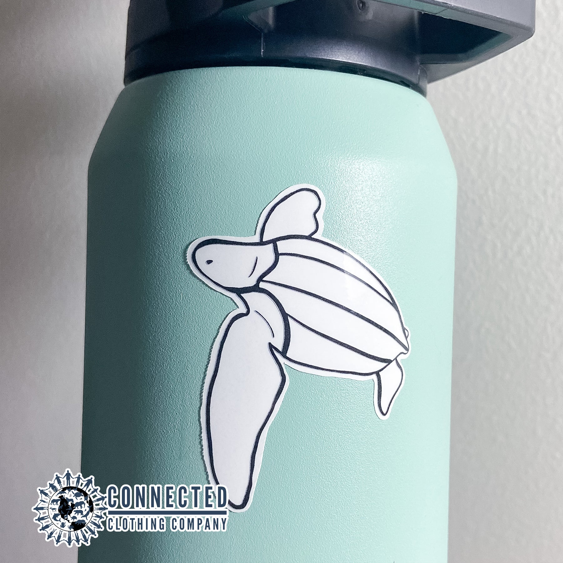 Close up of Leatherback Sea Turtle Sticker - sweetsherriloudesigns - 10% of profits donated to the Sea Turtle Conservancy