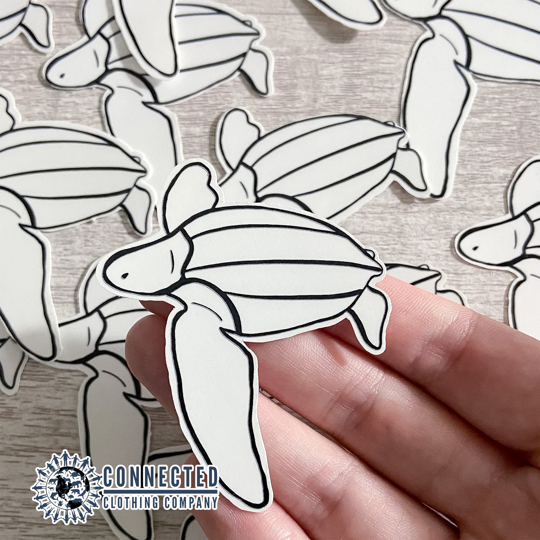 Close up of Leatherback Sea Turtle Sticker - sweetsherriloudesigns - 10% of profits donated to the Sea Turtle Conservancy