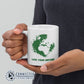 Love Your Mother Earth Classic Mug with green design - sweetsherriloudesigns - 10% of profits donated to the Environmental Defense Fund