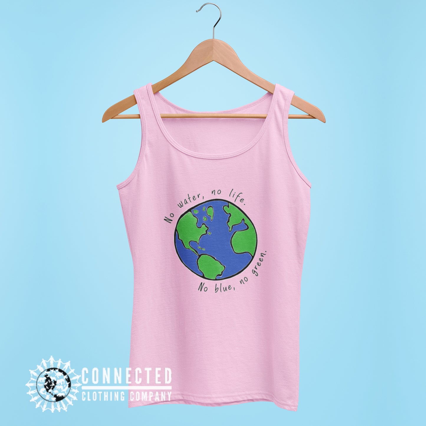 Pink No Blue No Green Women's Relaxed Tank - sweetsherriloudesigns - Ethically and Sustainably Made - 10% of profits donated to Mission Blue ocean conservation