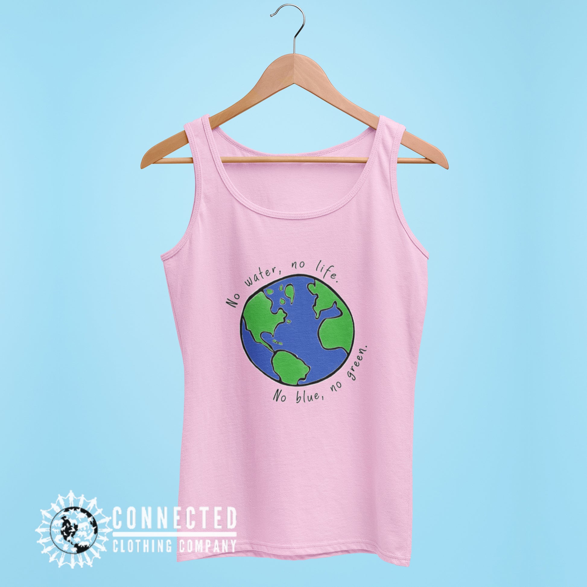 Pink No Blue No Green Women's Relaxed Tank - sweetsherriloudesigns - Ethically and Sustainably Made - 10% of profits donated to Mission Blue ocean conservation