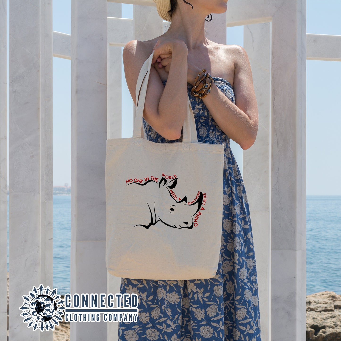 No One Needs A Rhino Horn Tote Bag - sweetsherriloudesigns - 10% of proceeds donated to rhino conservation