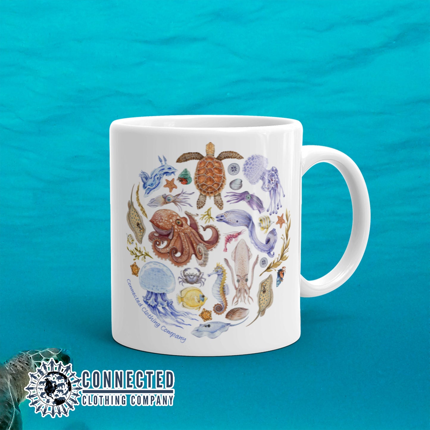 Ocean Sea Creature Classic Mug - sweetsherriloudesigns - Ethical and Sustainable Clothing That Gives Back - 10% donated to Mission Blue ocean conservation