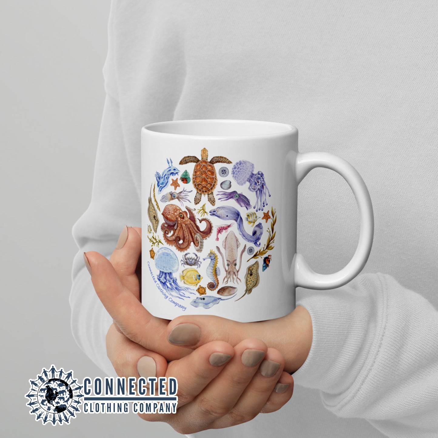 Ocean Sea Creature Classic Mug - sweetsherriloudesigns - Ethical and Sustainable Clothing That Gives Back - 10% donated to Mission Blue ocean conservation