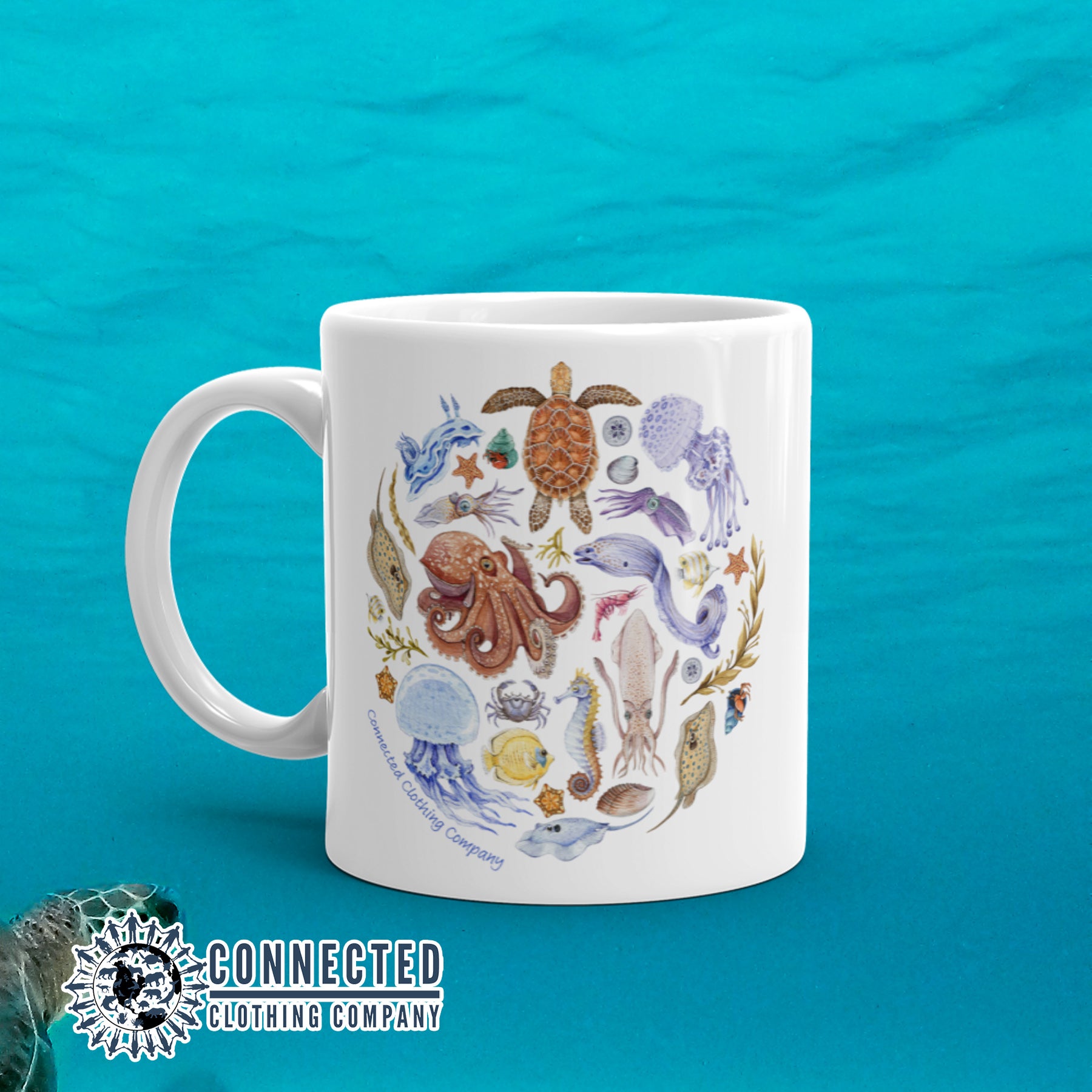 Ocean Sea Creature Classic Mug - sweetsherriloudesigns - Ethical and Sustainable Clothing That Gives Back - 10% donated to Mission Blue ocean conservation