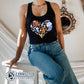 Ocean Sea Creatures Heart Women's Tank - sweetsherriloudesigns - Ethical and Sustainable Clothing That Gives Back - 10% donated to Mission Blue ocean conservation