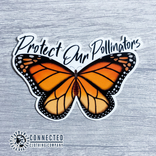 Protect Our Pollinators Sticker - getpinkfit - Ethically and Sustainably Made - 10% of profits donated to pollinator and monarch conservation and ocean conservation