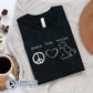 Peace Love Rescue Short-Sleeve Tee - sweetsherriloudesigns - Ethically and Sustainably Made - 10% donated to Villalobos Animal Rescue Center