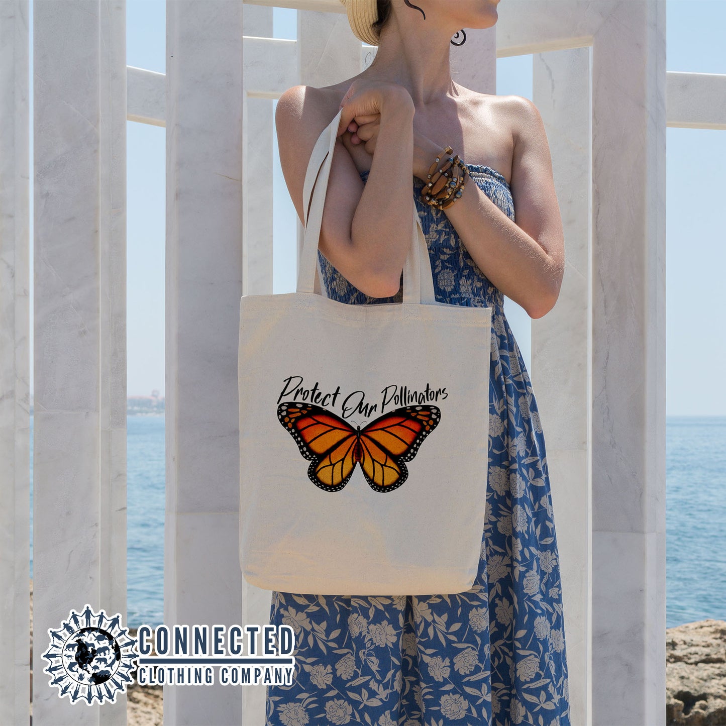 Protect Our Pollinators Tote Bag - sweetsherriloudesigns - 10% of proceeds donated to save the monarch butterflies