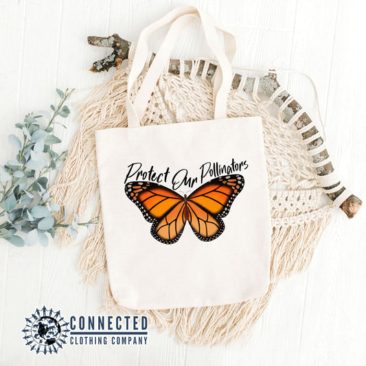 Protect Our Pollinators Tote Bag - architectconstructor - 10% of proceeds donated to save the monarch butterflies