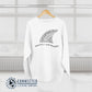 White Protect Our Sharks Unisex Crewneck Sweatshirt - architectconstructor - Ethically and Sustainably Made - 10% of profits donated to shark conservation and ocean conservation