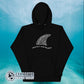 Black Protect Our Sharks Unisex Hoodie - sweetsherriloudesigns - Ethically and Sustainably Made - 10% donated to Oceana shark conservation