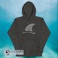 Charcoal Heather Protect Our Sharks Unisex Hoodie - sweetsherriloudesigns - Ethically and Sustainably Made - 10% donated to Oceana shark conservation