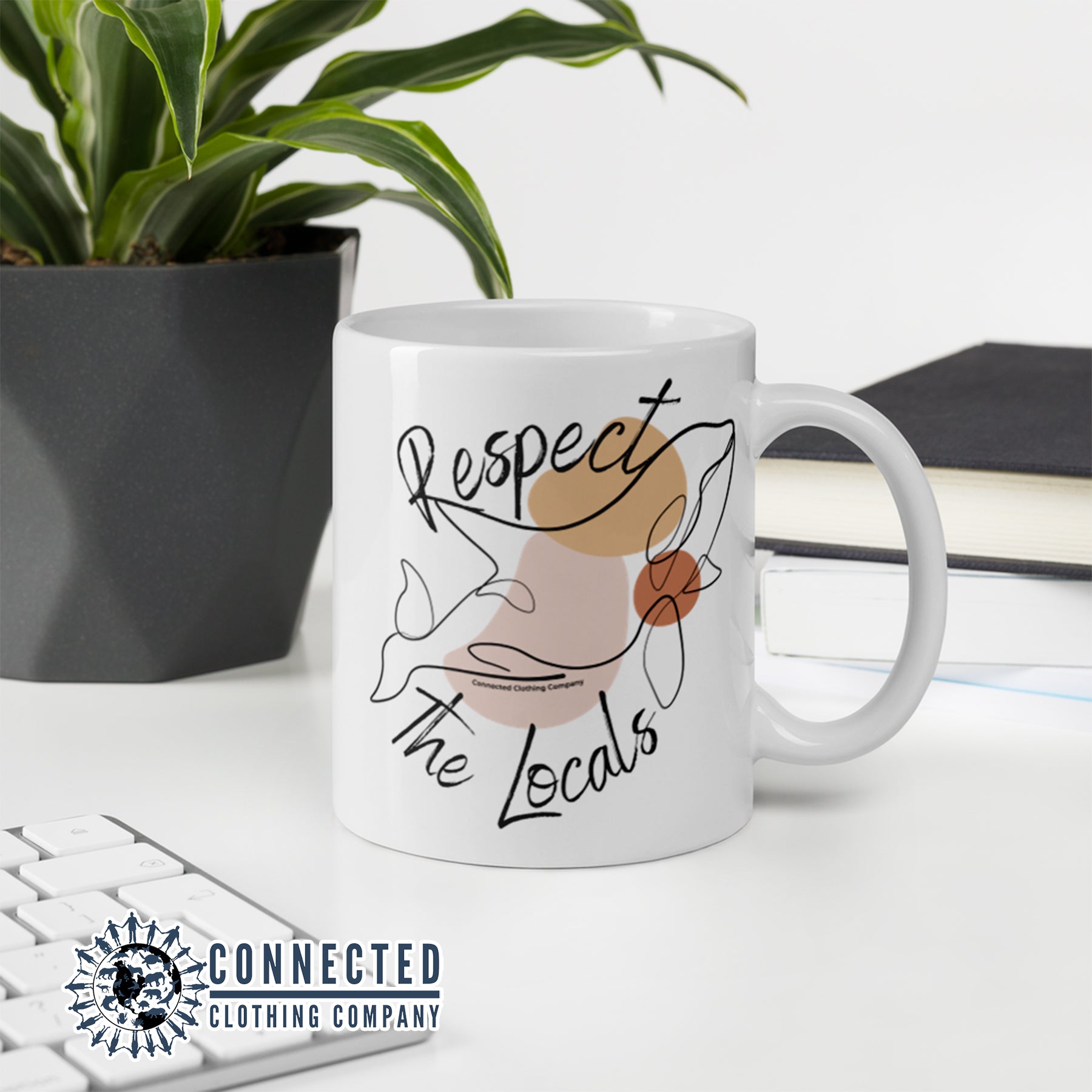 Respect The Locals Orca Mug - sweetsherriloudesigns - 10% of proceeds donated to orca conservation