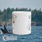 Respect The Locals Orca Mug - sweetsherriloudesigns - 10% of proceeds donated to orca conservation